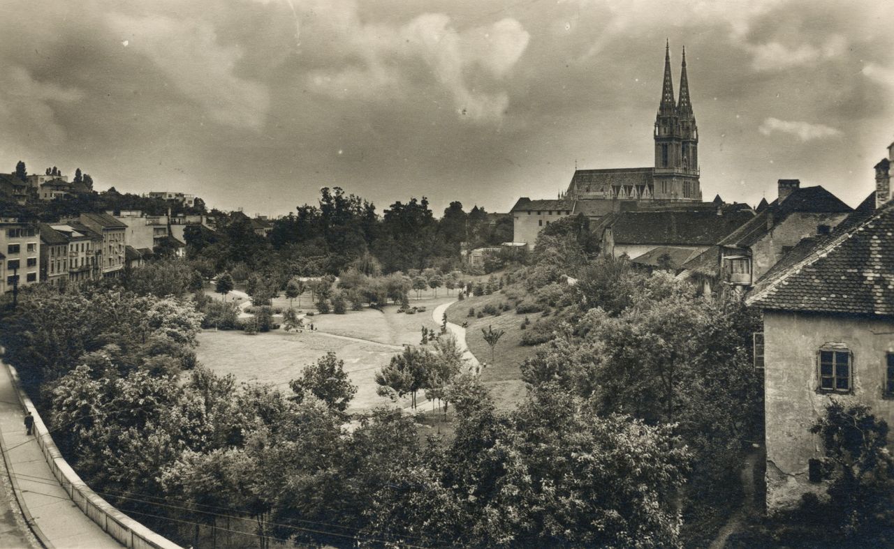 Park Marka Oreškovića (današnji park Ribnjak), oko 1960. godine